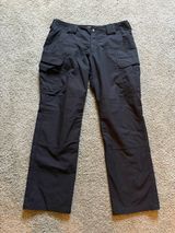 5.11 Tactical Black Utility Cargo Pants Womens Size 12 Workwear Outdoor Mid Rise Photo 0