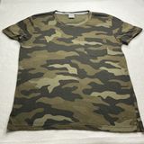 PINK Victoria's Secret Green Camo Pocket T-Shirt Womens Large Short Sleeve Photo 0