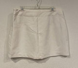 Abercrombie & Fitch Skirt Womens Large White Twill Mini Pockets Casual Chic Photo 0