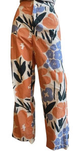 Marimekko x Uniqlo Wide Leg Pants High Waist Retro Abstract Floral Scandi-Chic Photo 0