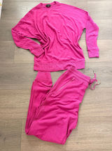 ALALA Pink Lilac 2 Pieces Lounge Set Cozy‎ Warm Relaxed Casual Photo 0