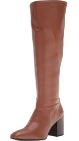 Franco Sarto Women’s Tribute Knee High Boots – Saddle Brown Wide Calf – Size 6 M Photo 0