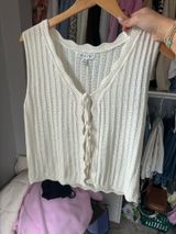 Woven beach top White Size M Photo 0