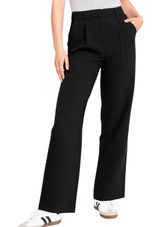 New Old Navy Extra High Rise Taylor Wide Leg Trousers Pants Black Size Large Photo 0