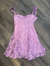 Lace Dress Purple Photo 0