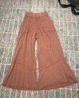 Boutique Flowy Pants Tan Photo 0