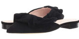 Kate Spade BLACK Women's Fayrn Point Toe Mules‎ Size US 7.5 M Suede Ruffle Photo 0