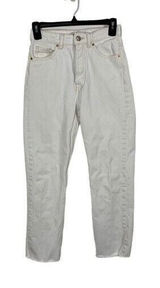Zara Womens Jeans 00 White High Rise Ankle Skinny Denim Y2K Minimalist Photo 0