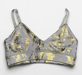 Werk Dancewear Golden Snake Foil Print Bra Top Size YXL/ women‎ XS Photo 0