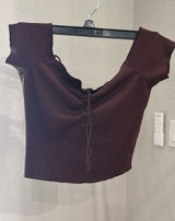 Urban Outfitters Brown Crop Top Photo 0