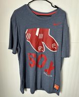 Nike Red Socks Men Red Tee Size 2XL-Coppertown Collection Photo 0