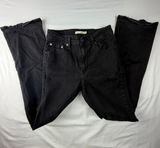 Levis 725 High Rise Bootcut Jeans 29 Black Stretch Denim Pants Leg Capsule Photo 0