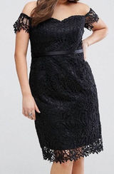 NWT Tall Sz 12 Chi Chi London Black Lace LBD Dress Whimsigoth Dark Romance $95 Photo 0