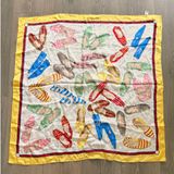 ECHO Vintage 100% Silk Made in Japan Scarf Summer Italian European‎ Photo 0