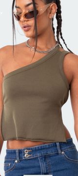 One Shoulder Open Back Top Photo 0