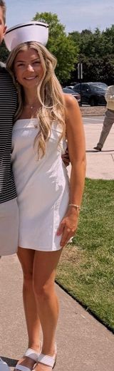 White  Mini Dress Photo 0