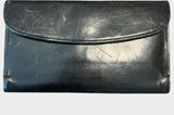 Vintage Coach Madison Black Leather Slim Envelope Trifold Wallet Made in Italy Photo 0
