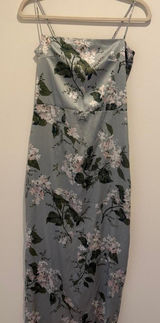 Reformation Women's Blue and Green Dress Photo 0