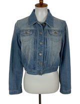One 5 One Jean Jacket Medium Blue Denim Casual Streetwear Classic Women M Photo 0