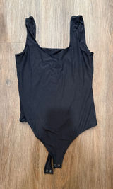 Abercrombie & Fitch Womens Black Square‎ Neck Sleeveless Snap Bottom Bodysuit M Photo 0