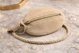 NEW Free People Kingsley Tan Suede Braided Wristlet NWT Photo 0