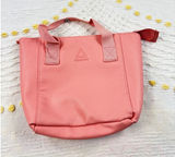 Reebok‎ Mini Tote Bag Purse Salmon Pink Faux Leather Small Handbag Photo 0