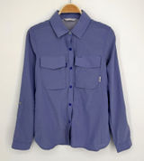 Stio Eddy Guide Shirt Small Blue Snap Button Long Sleeve Hiking Outdoor Utility Photo 0