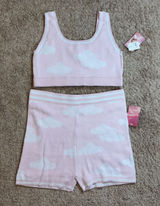 1596 | NWT Megan Moroney Cloud 9 Pink‎ Knit Lounge Set Shorts XXL Photo 0