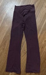 PINK Victoria's‎ Secret HighRise Flare Leggings BurgundyAthletic Activewear sm Photo 0