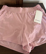 Lululemon Pink Hotty Hot Shorts 4" Size 12 Photo 0
