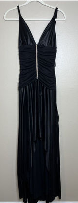 Vtg Y2K Whimsigoth Black Dress Event Witchy Glam Fairy Grunge Windsor‎ 90s Photo 0