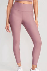 NWT Abercrombie & Fitch Mauve Pink High Rise Leggings Size Small Photo 0