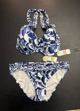 NWTTommy Bahama women’s two piece white and blue bathing suit Photo 0