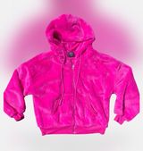 💕NWOT FCT With Love Size Small Hot Pink Faux Fur Hooded Jacket 💕 Photo 0