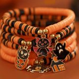 🎃🎃🎃BOGOHO 🎃🎃🎃Halloween Charm Bracelet Set - Orange and Black Photo 0