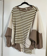 Striped pullover Brown Photo 0