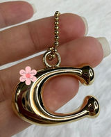 1" COACH "C" Hang Tag Key Fob Bag Charm Photo 0