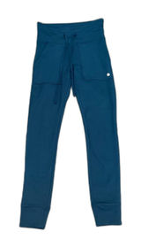 Bally Total Fitness Ultra High Rise Jogger Legging Teal Athleisure Size‎ Small Photo 0