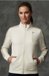 Lauren Active Ralph Lauren Cream Track Jacket Womens S Y2K Full Zip Mock Neck Photo 0