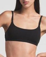 SKIMS Fits Everybody Scoop Bralette Black Size Large L COMFY MINIMALIST LOUNGE Photo 0