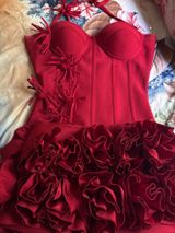 Red mini dress in great condition ❤️ Worn only once for my birthday. Good quality material and super cute for birthdays, parties, dinners, or special occasions. No stains, rips, or damage. ! Photo 0