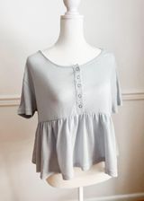 LA Hearts Waffle Knit Peplum Photo 0