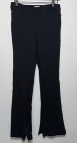 Maeve Women Pants 4 Black Anthropologie Slim Leg Flare Ankle Zip Trousers‎ Photo 0