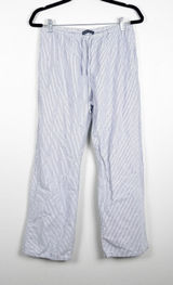 Brandy Melville Women's‎ Striped Cotton Pants Blue Photo 0