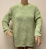 NWOT Green Chunky Knit Mockneck Sweater Size M Photo 0