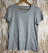 Aerie Real Gray Short Sleeve Crew Neck Cotton T-Shirt Size Medium Photo 0