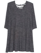 Torrid Sweater Dress Super Soft Plush Lattice Minimalist Boho Cozy Luxe 2 2X Photo 0
