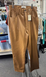 Abercrombie and fitch faux leather ‘90s straight pant size 4 // 091327 Photo 0