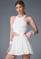 Alo Yoga Varsity Tennis Skirt White S Photo 0