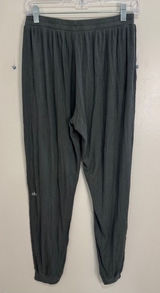 Alo Yoga Super Soft Ribbed Jogger Sweatpants Forest Green Grey Lounge Pants Photo 0